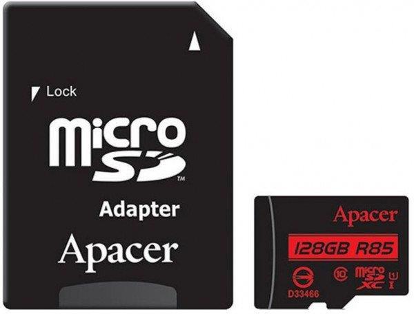 Карта пам'яті microSDXC 128Gb APACER UHS-I U1+adapter