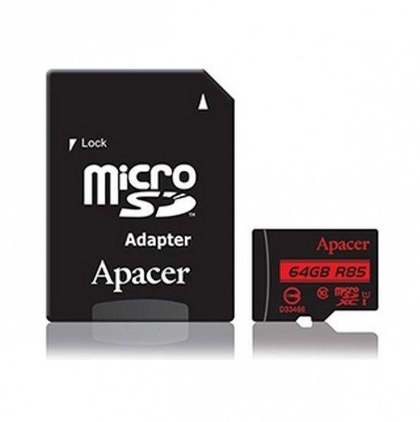Карта пам'яті microSDXC 64Gb APACER UHS-I U1+adapter
