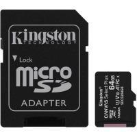 Карта пам'яті microSDXC 64Gb KINGSTON Canvas Select+ A1+adapter