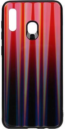 Чехол д/смарт. TOTO Samsung A20/A30 Aurora Print Glass Red