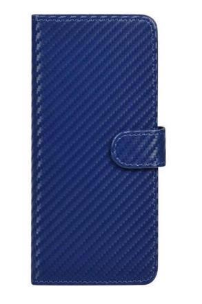 Чехол д/смарт. TOTO Book Carbon Fiber Universal Cover 5.5-5.7" Navy Blue