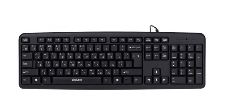 Клавиатура комп. GEMIX KB-140 USB black