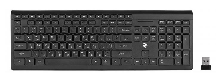 Клавіатура комп. 2E KS210 Slim WL Black