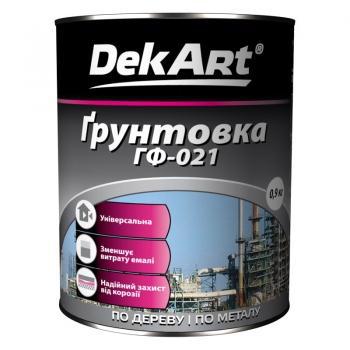 Грунт алкідна DEKART ГФ-021 сірий 0.9кг