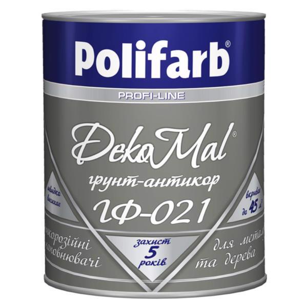 Грунт POLIFARB DekoMal ГФ-021 серый 0.9кг