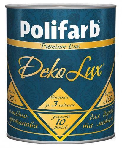 Емаль POLIFARB DekoLux вишнева 0.7кг