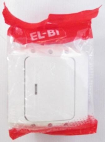 Выключатель 1-кл. с/п EL-BI Zirve бел.