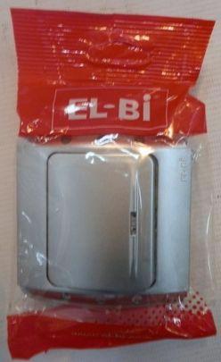 Выключатель 1-кл. с/п EL-BI Zirve серебро (SLG)