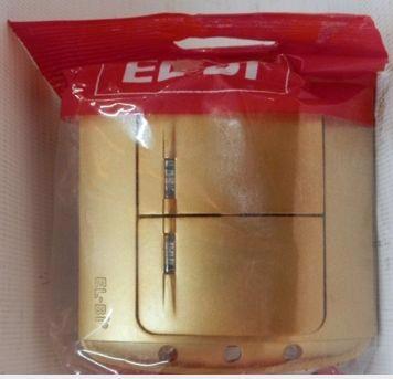 Выключатель 2-кл. с/п EL-BI Zirve золото (SLA)