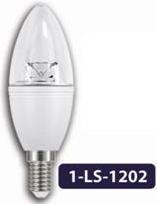 Лампа диод. SIRIUS C37 6W 220V 4100K E14 (1-LS-1202)