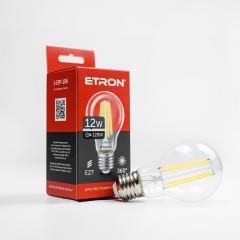 Лампа диод. A60 12W 4200K E27 ETRON Filament