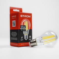 Лампа діод. A60 15W 4200K E27 ETRON Filament