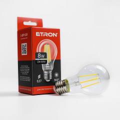 Лампа діод. A60 8W 4200K E27 ETRON Filament