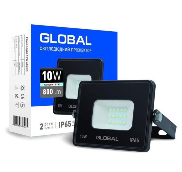 Прожектор led GLOBAL 10W 6000K (1-GBL-02-LFL-1060) 