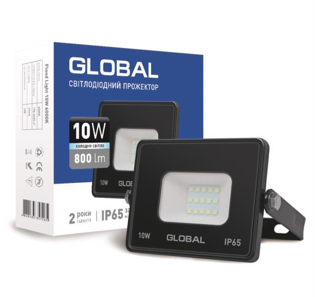 Прожектор led GLOBAL 10W 6000K (1-GBL-02-LFL-1060)
