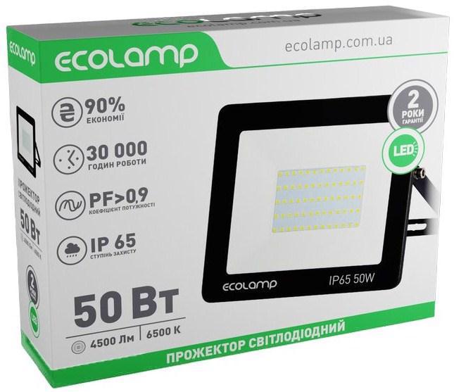 Прожектор led ECOLAMP 50W 6500K IP65 EL506500