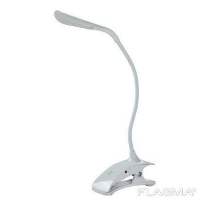 Лампа наст. офісна led LUMANO LU-700-0001 5W з USB прищіпка біл.