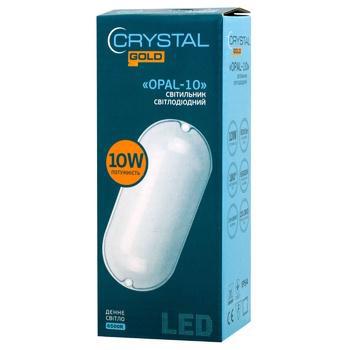 Свет. диод. CRYSTAL Gold Opal-10 10W 6500K овал DNL-028