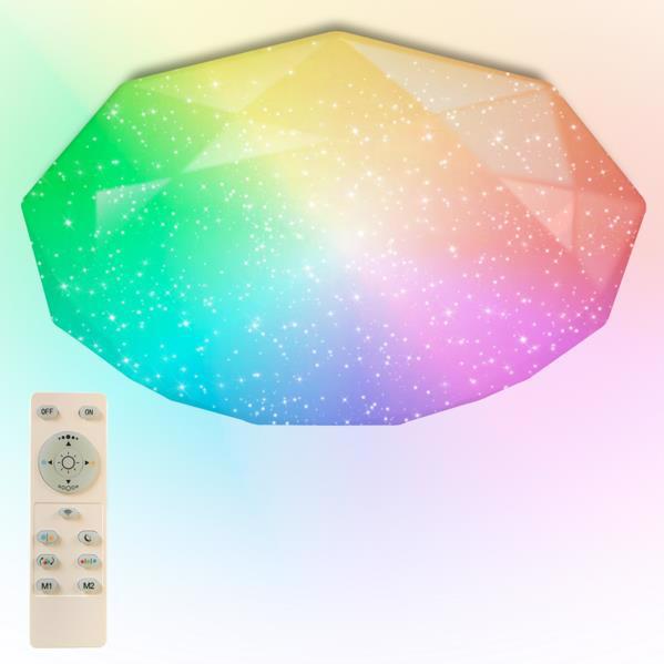 Світильник led smart LUMINARIA Almaz 25W RGB R-330-Shiny