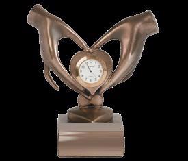 Сувенир Часы "Возьми мое сердце" бронза 21*24см FR-1193BL