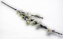 Квітка штучна гілка Сакура біла 55см 20313