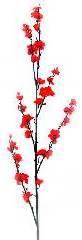 Квітка штучна гілка Сакура червона 55см 22048