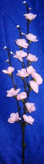 Квітка штучна гілка Сакура рожева 55см 30018