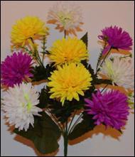 Квітка штучна букет Хризантема-микс 56см