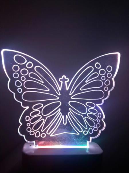 Ночник led AUKES 607 3D бабочка