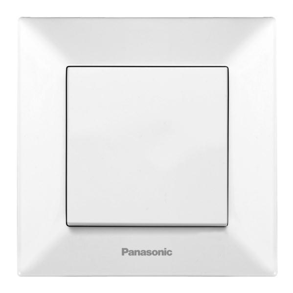 Выключатель 1-кл. кнопочный PANASONIC Arkedia Slim 00162WH (480100205) бел.