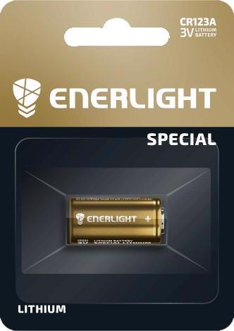 Батарейка ENERLIGHT lithium CR123A (1шт блистер)