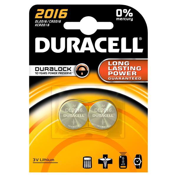 Батарейка DURACELL DL2016 DSN (2 шт блістер)