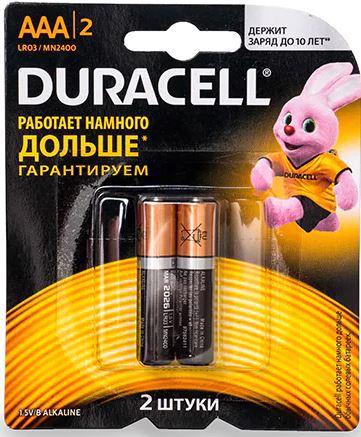 Батарейка DURACELL LR03 MN2400 AAA (2 шт блістер)