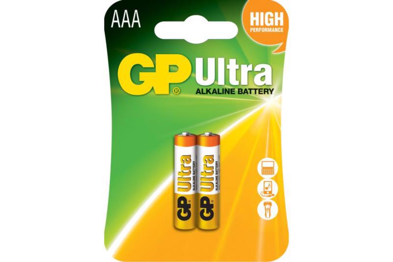 Батарейка GP Ultra LR03 AAA 24AU-U2 (2шт блистер)