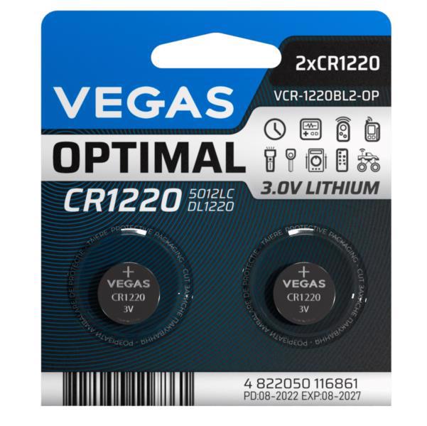 Батарейка VEGAS CR1220 (1шт блістер)
