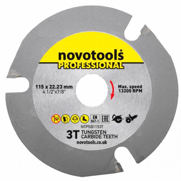 Диск пильный п/дереву 125*22.23мм 3T NovoTools Professional NTPSB1253T