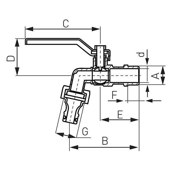 Кран водоразборный 1/2" FERRO KCP1