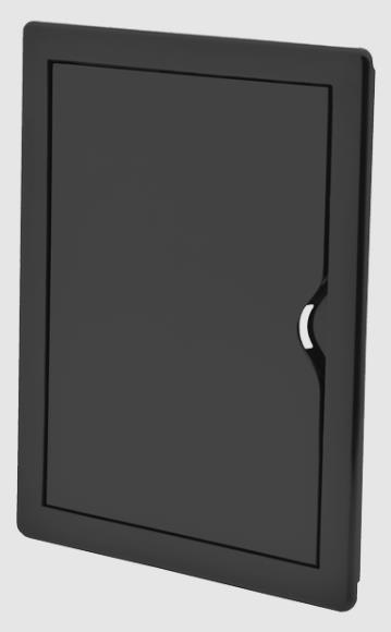 Дверцята ревіз. пласт. AIRROXY 150*200мм graphite 02-802AGR