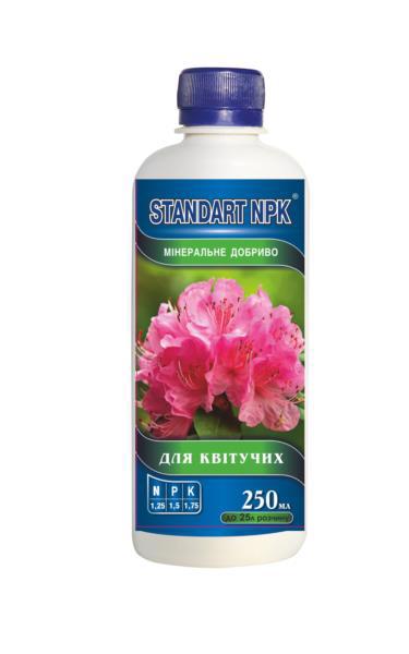 Удобрение минеральное STANDART NPK жидкое для цветущих 250мл