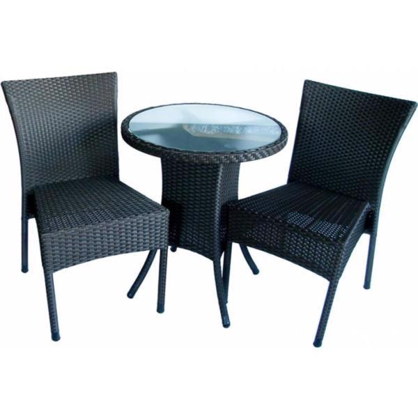 Мебель ротанг. GREENGARD Терра (стол+2 стула) венге РТ-20190
