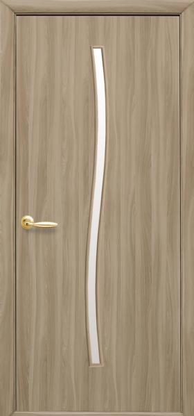 Дверне полотно "Гармонія" Екошпон кедр 600 скло