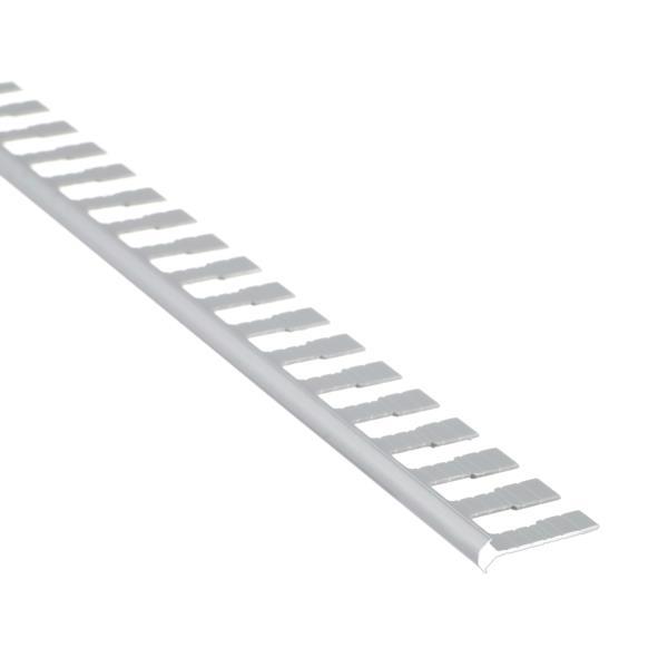 Профіль д/плитки алюм. BRAZ LINE Кут з'єднання 45° 25*7мм 2.7м анод. срібло