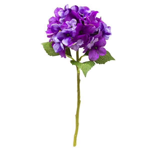Цветок декор. ветка DEVILON Гортензия фиолетовая 35см 631024