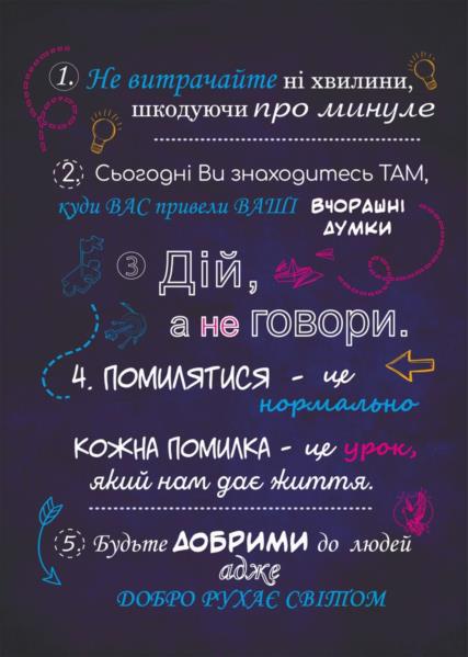 Постер POSTERCLUBUA А3 "5 правил" рос.