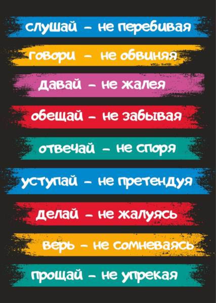 Постер POSTERCLUBUA А3 "9 правил" рос.