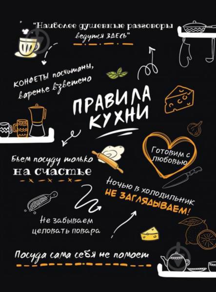 Постер POSTERCLUBUA А3 "Правила кухни" рус.
