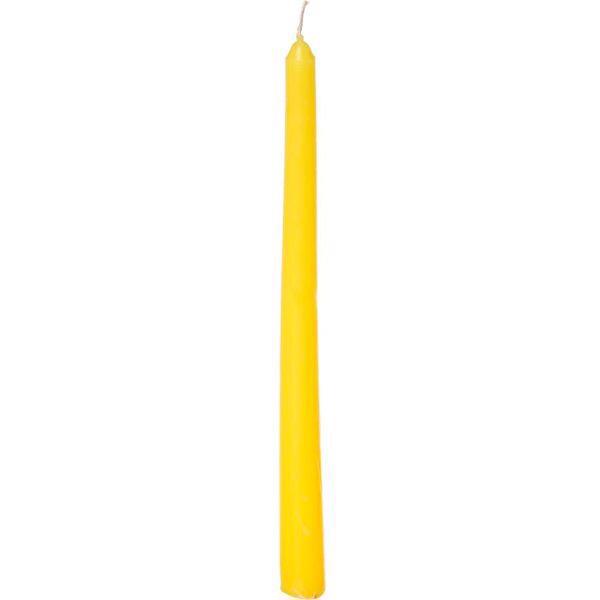 Свічка столова FEROMA CANDLE 30см жовта ST30-113