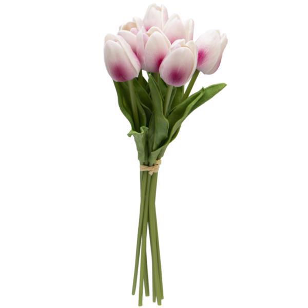 Цветок декор. букет DEVILON Тюльпан светло розовый 30см 631215