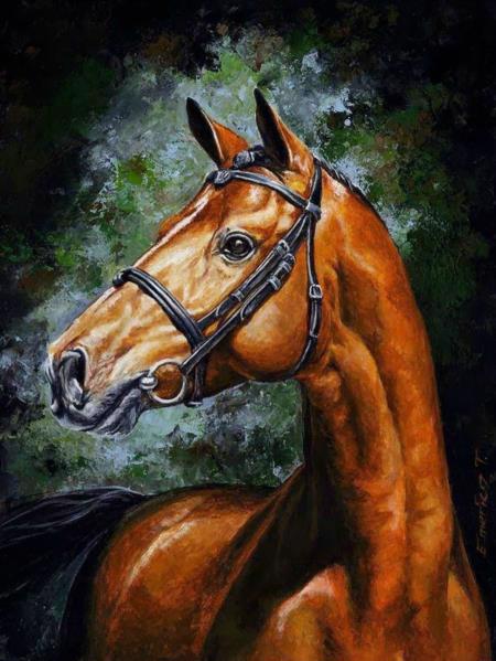 Картина ART FAMILY 50*50см Лошадь