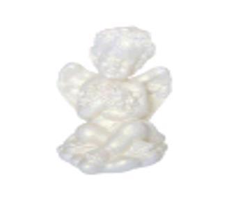 Статуетка UC Ангел з трояндочкою біла